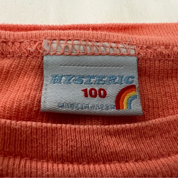 Hysteric mini light orange T-shirts 100cm - Picture 4 of 5